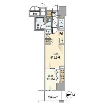 ブランズ大阪松屋町の物件間取画像